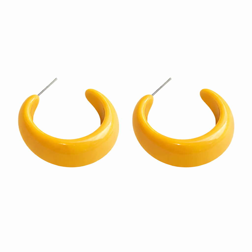 Resin Hoop Earrings