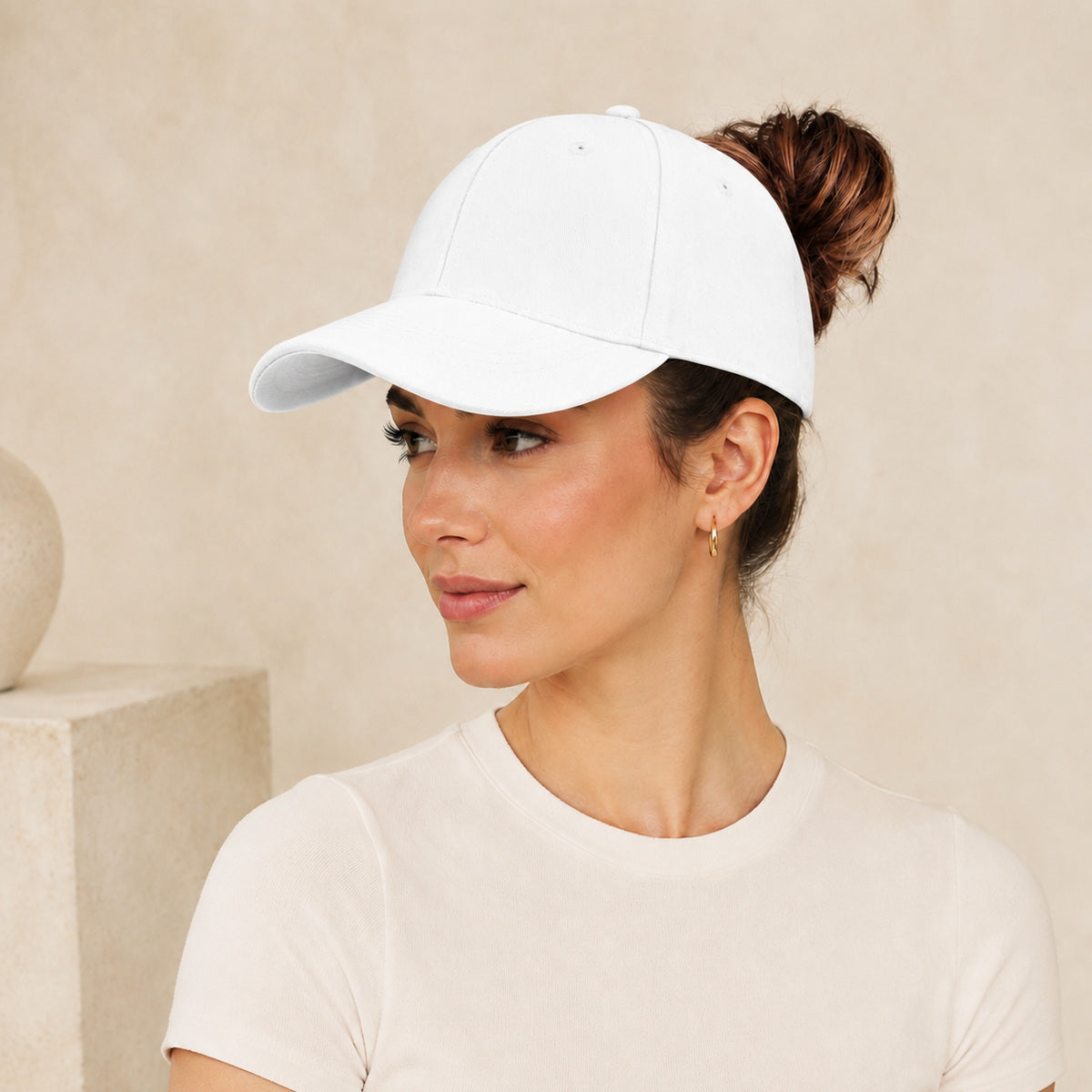 🔥LAST DAY!60% OFF!🧢Magnetic Split-Back Ponytail Cap – Perfect for High Ponytails & Messy Buns