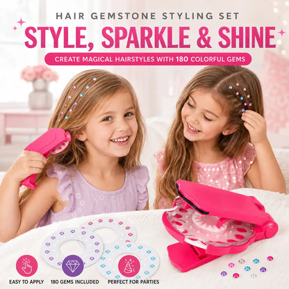 🔥Last Day!50% Off!🔥Magic Hair Gem Styling Kit — Create Sparkling Hairstyles in Seconds