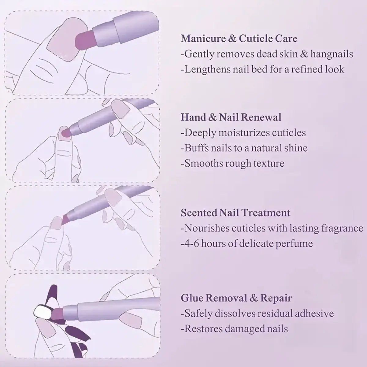 🔥Last Day!Buy 1 Get 1 Free Each $8.99🔥3-in-1 Ceramic Cuticle Care Pen – Nourish, Repair & Smooth in 60 Seconds