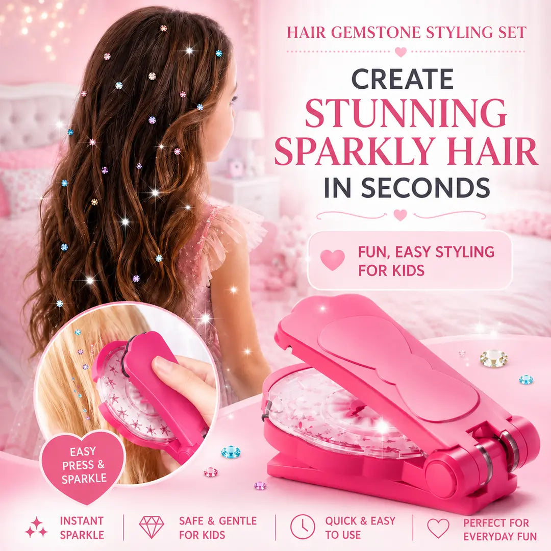 🔥Last Day!50% Off!🔥Magic Hair Gem Styling Kit — Create Sparkling Hairstyles in Seconds