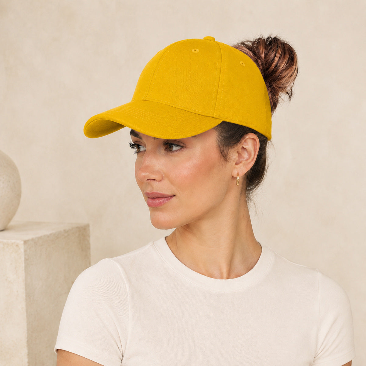 🔥LAST DAY!60% OFF!🧢Magnetic Split-Back Ponytail Cap – Perfect for High Ponytails & Messy Buns