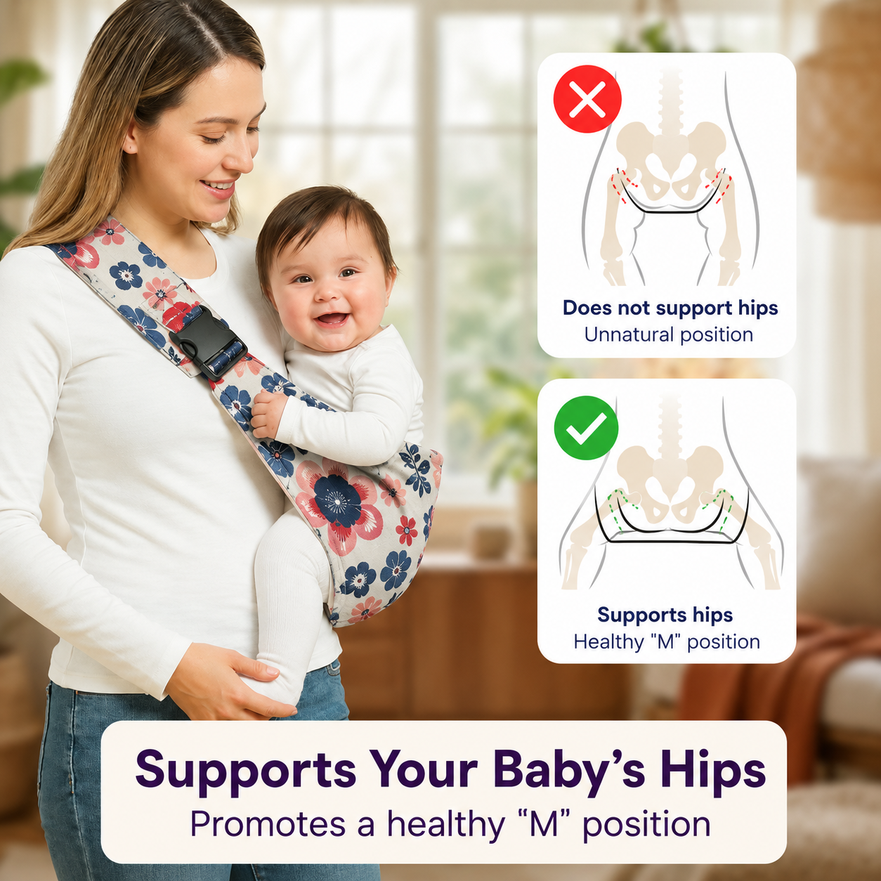 Baby Shoulder Strap-More Comfort for Your Baby,Less Strain for You.
