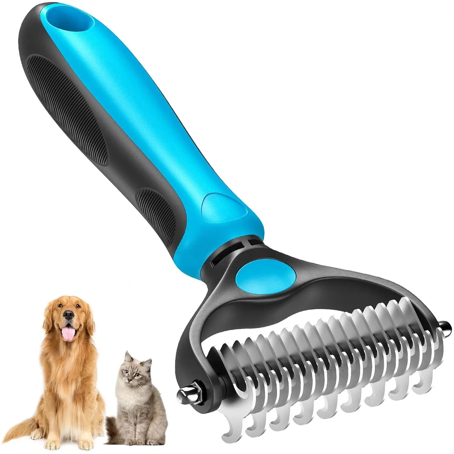 🐾 Pet Grooming Brush For Shedding & Summer Comfort