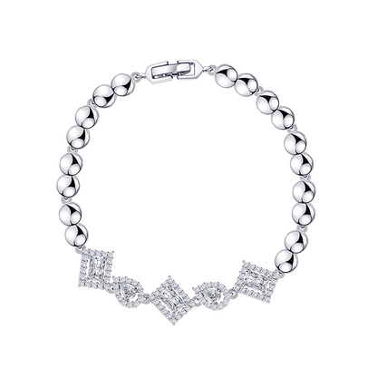 Geometric Zircon Bracelet