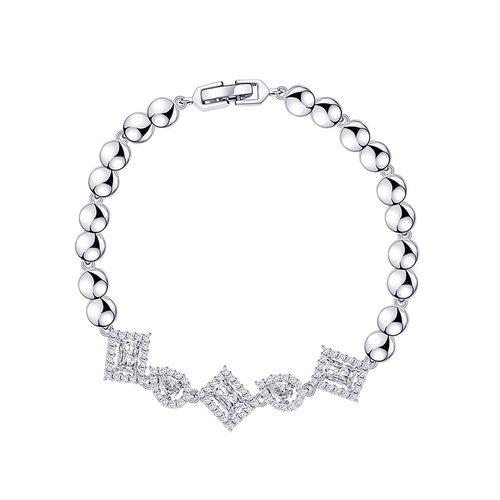 Geometric Zircon Bracelet