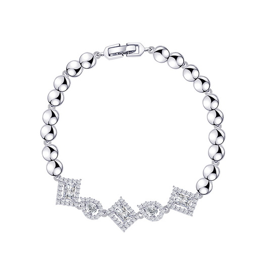 Geometric Zircon Bracelet