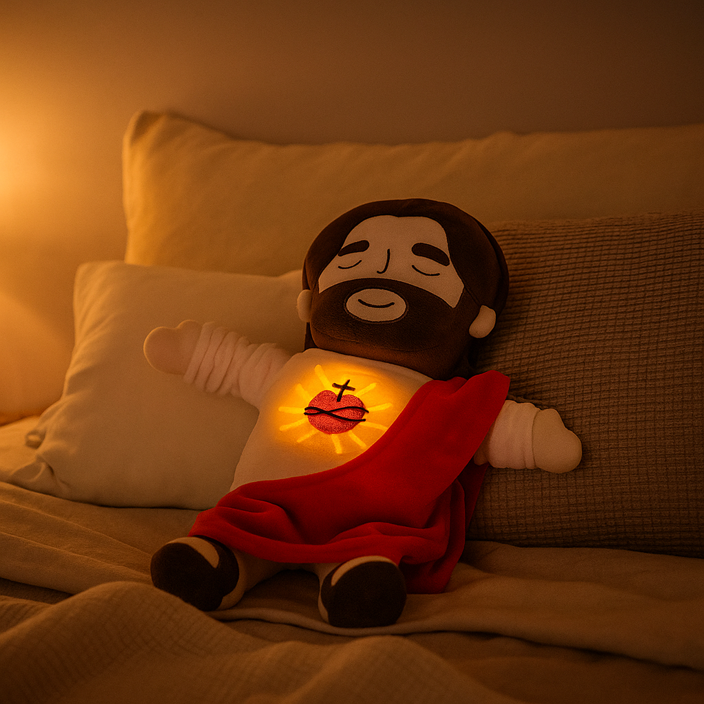 ✝️✝️Blessed Hug – Soothing Plush Toy with Gentle Breathing✝️✝️