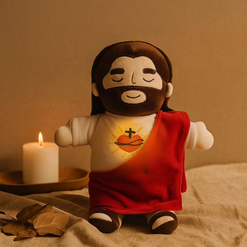 ✝️✝️Blessed Hug – Soothing Plush Toy with Gentle Breathing✝️✝️
