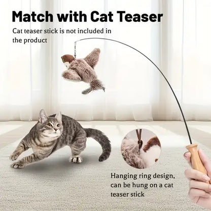 🔥 LIMITED-TIME OFFER! 50% OFF 🔥Flapping Bird Interactive Cat Toy – Realistic Motion & Chirping