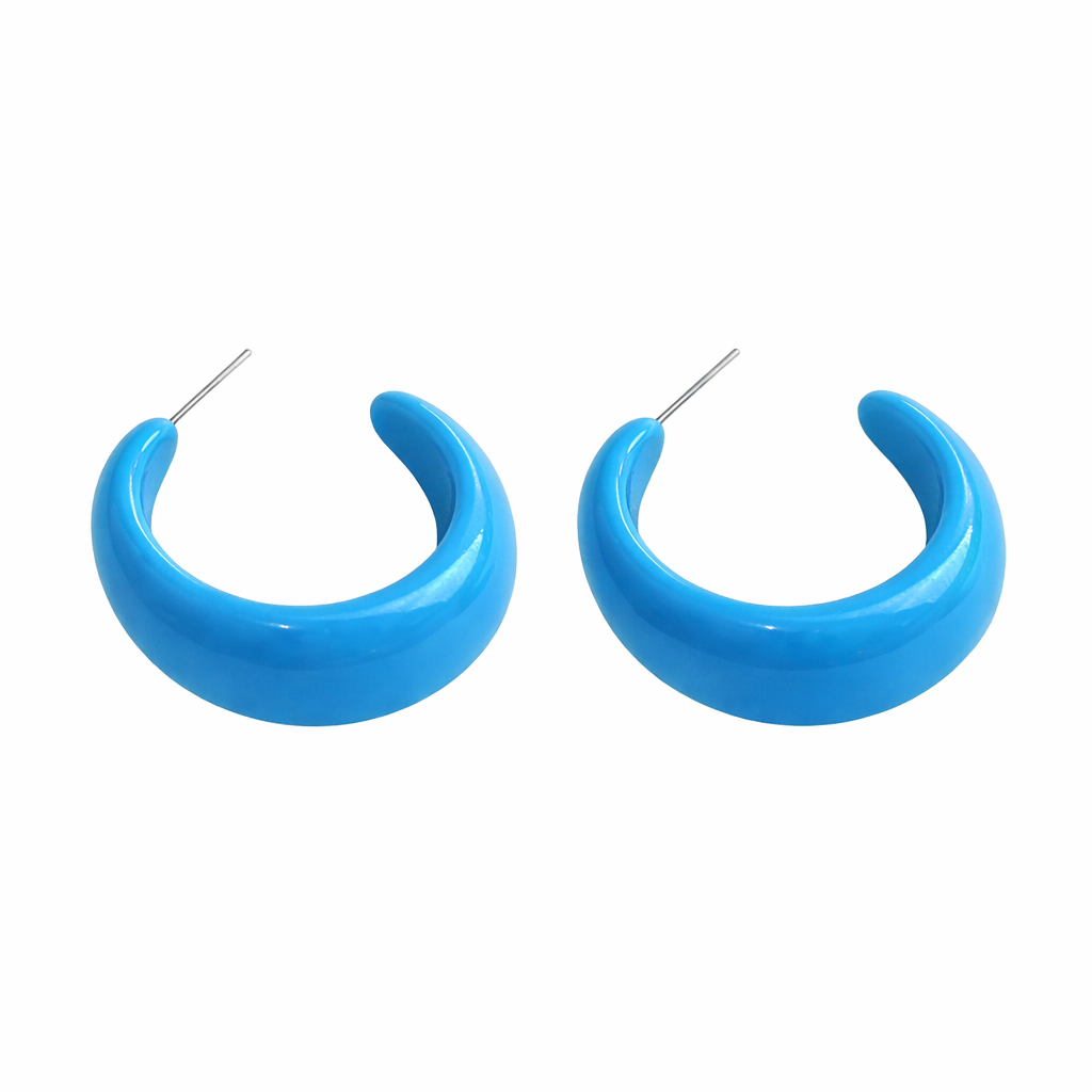 Resin Hoop Earrings