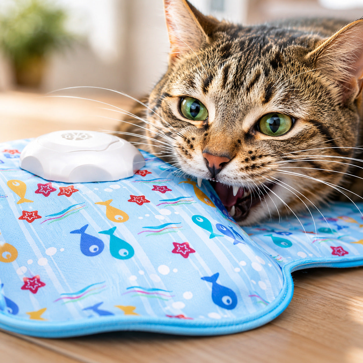 Bite-resistant cat toy materials for rough play