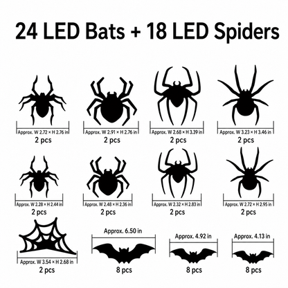 🎃HALLOWEEN SALE - 50% OFF!👻LED Halloween Bat Wall Lights