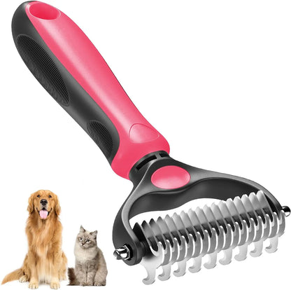 🐾 Pet Grooming Brush For Shedding & Summer Comfort