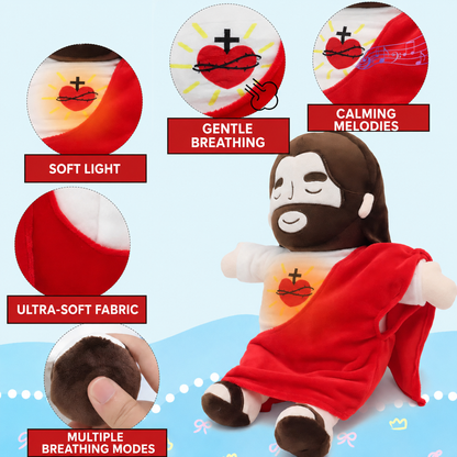 ✝️✝️Blessed Hug – Soothing Plush Toy with Gentle Breathing✝️✝️