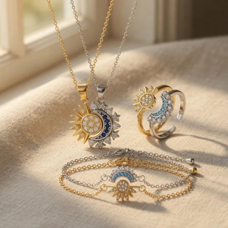 Sun & Moon Magnetic Jewelry Set — A Meaningful Gift for the One You’ll Always Feel Connected To
