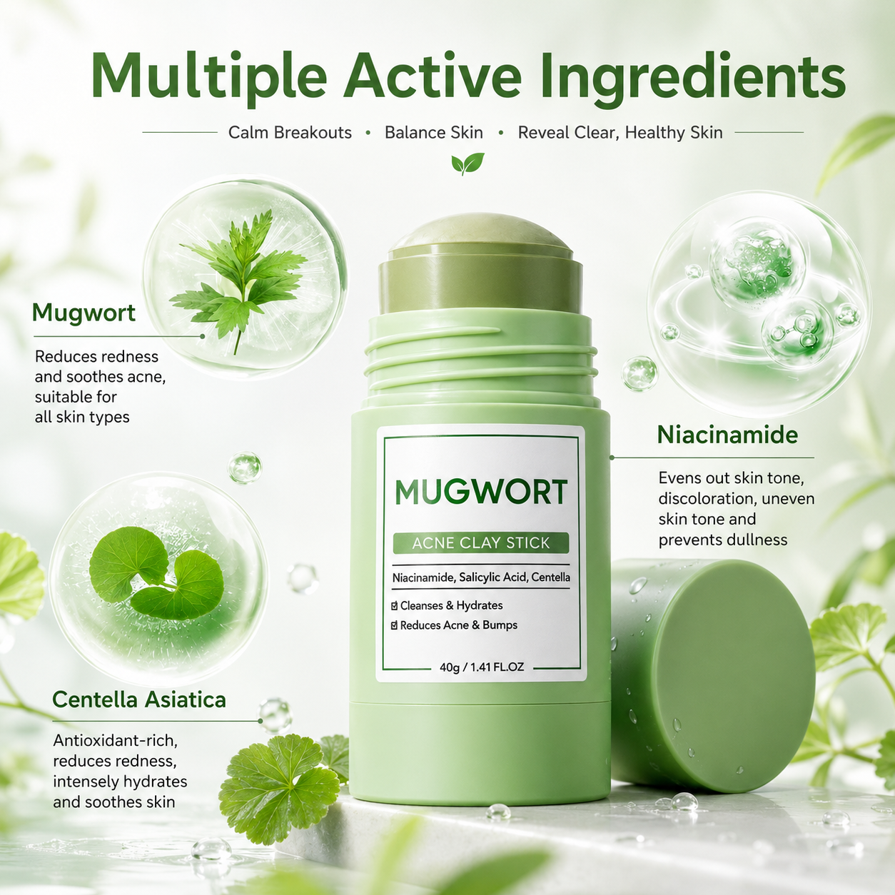 Mugwort Acne Clay Stick