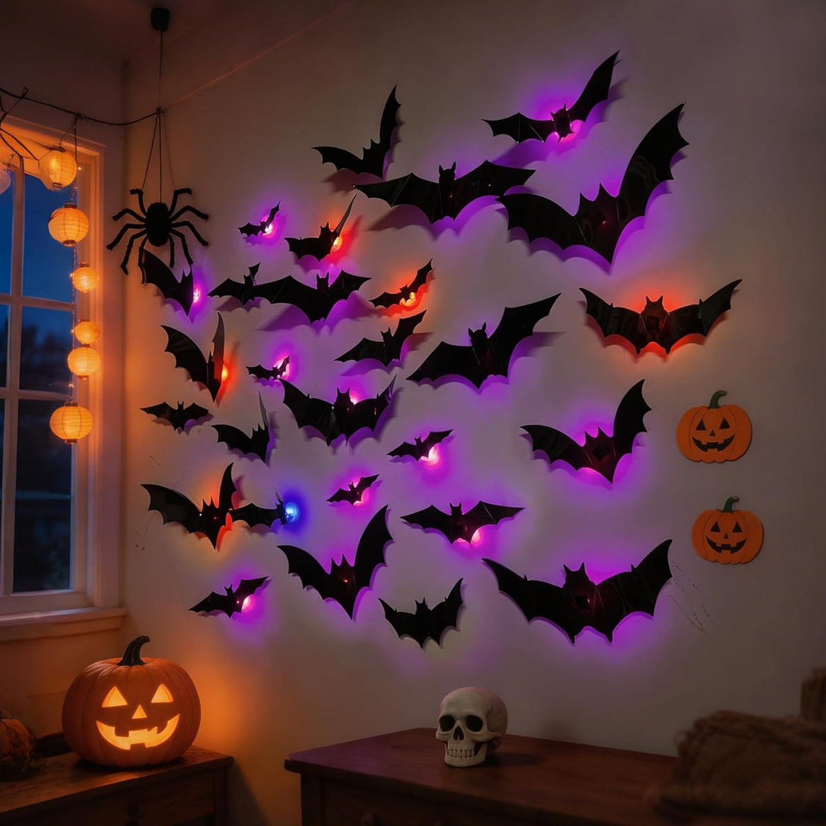 🎃HALLOWEEN SALE - 50% OFF!👻LED Halloween Bat Wall Lights