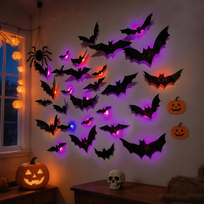 🎃HALLOWEEN SALE - 50% OFF!👻LED Halloween Bat Wall Lights