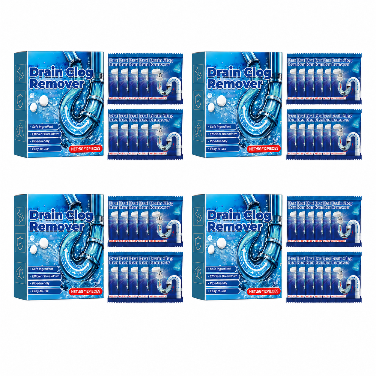 📢📢BUY 2 GET 2 FREE⏰Effervescent Drain Clog Remover Tablets