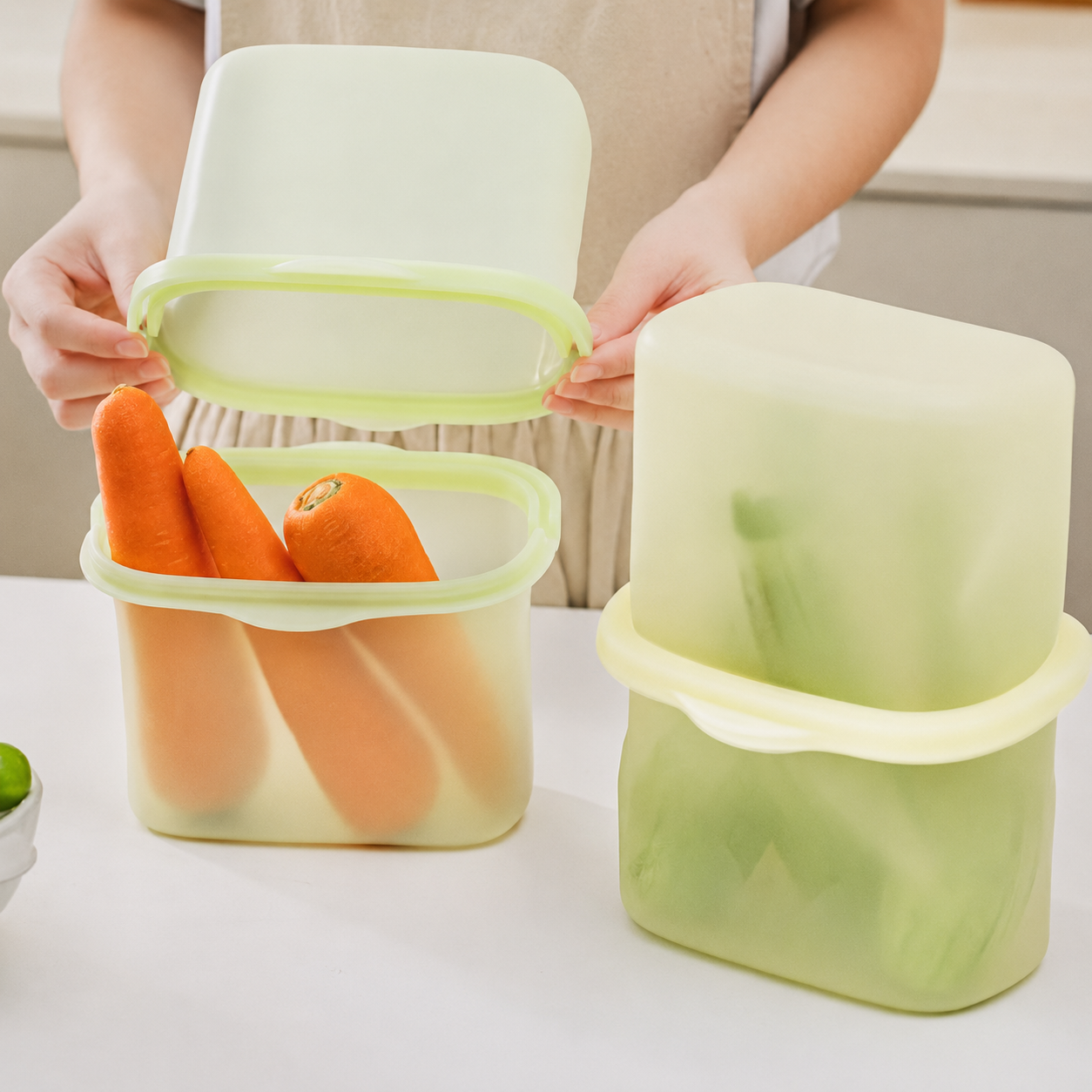 FreshLock flexible storage bag for longer fruits and vegetables