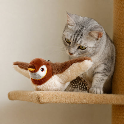 🔥 LIMITED-TIME OFFER! 50% OFF 🔥Flapping Bird Interactive Cat Toy – Realistic Motion & Chirping