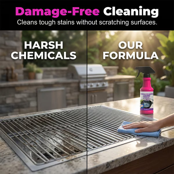 ⏰Summer Sale! Buy 1 Get 1 Free🔥Fast-Acting Heavy-Duty Grill Degreaser Spray