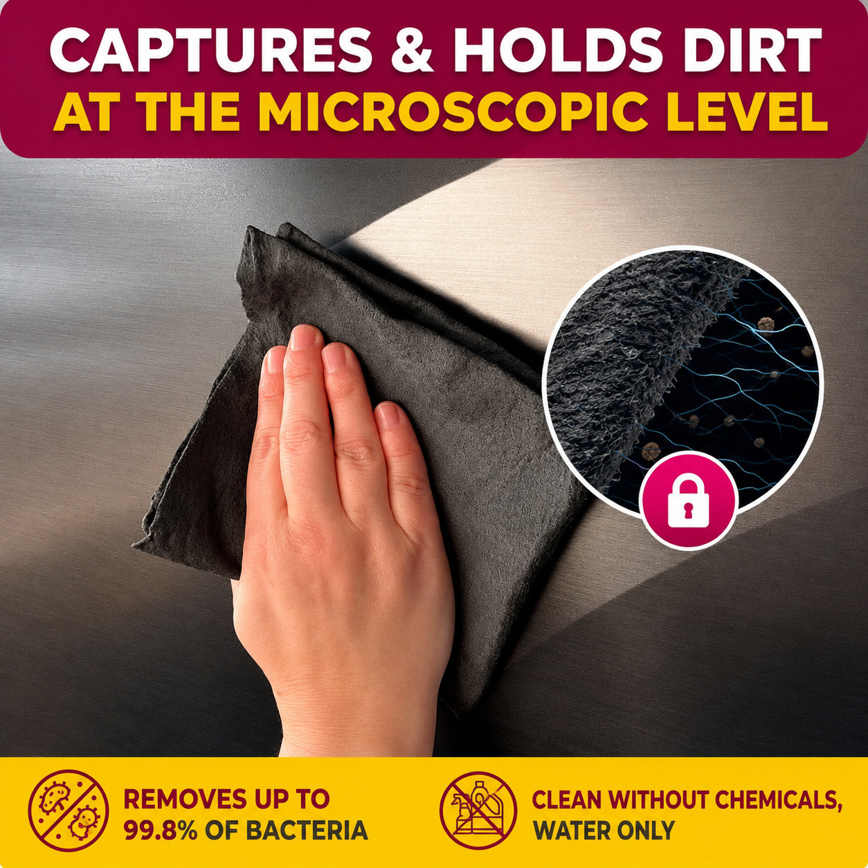 📣Every Home Needs One! Buy 2 Get 1 Free📣Cleaning Cloths-Clean More. Spend Less. Reuse Again and Again.