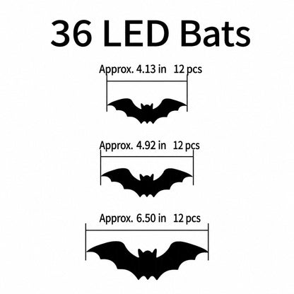 🎃HALLOWEEN SALE - 50% OFF!👻LED Halloween Bat Wall Lights