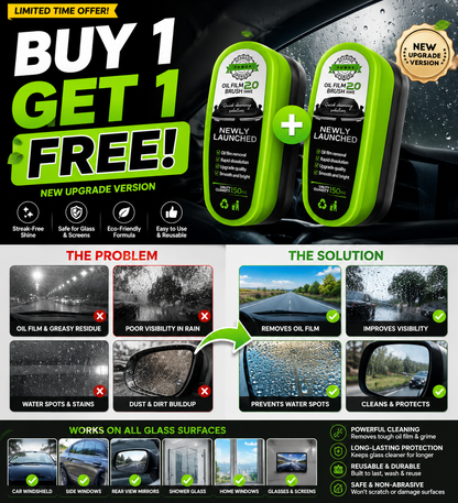 🔥Last Day! Buy 1 Get 1 Free Each $🔥Instant Clear Car Glass Windshield Cleaner