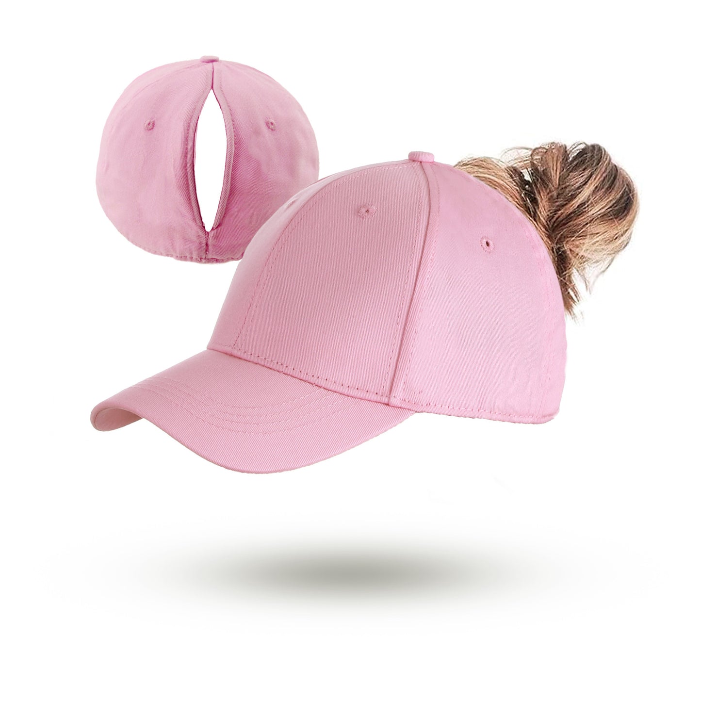 🔥LAST DAY!60% OFF!🧢Magnetic Split-Back Ponytail Cap – Perfect for High Ponytails & Messy Buns