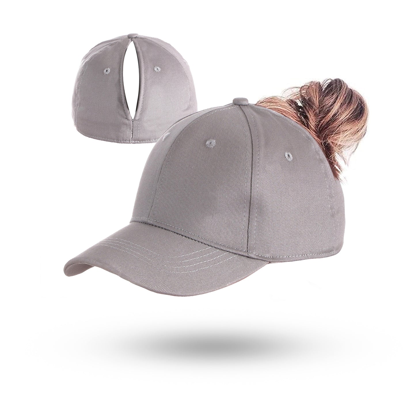 🔥LAST DAY!60% OFF!🧢Magnetic Split-Back Ponytail Cap – Perfect for High Ponytails & Messy Buns