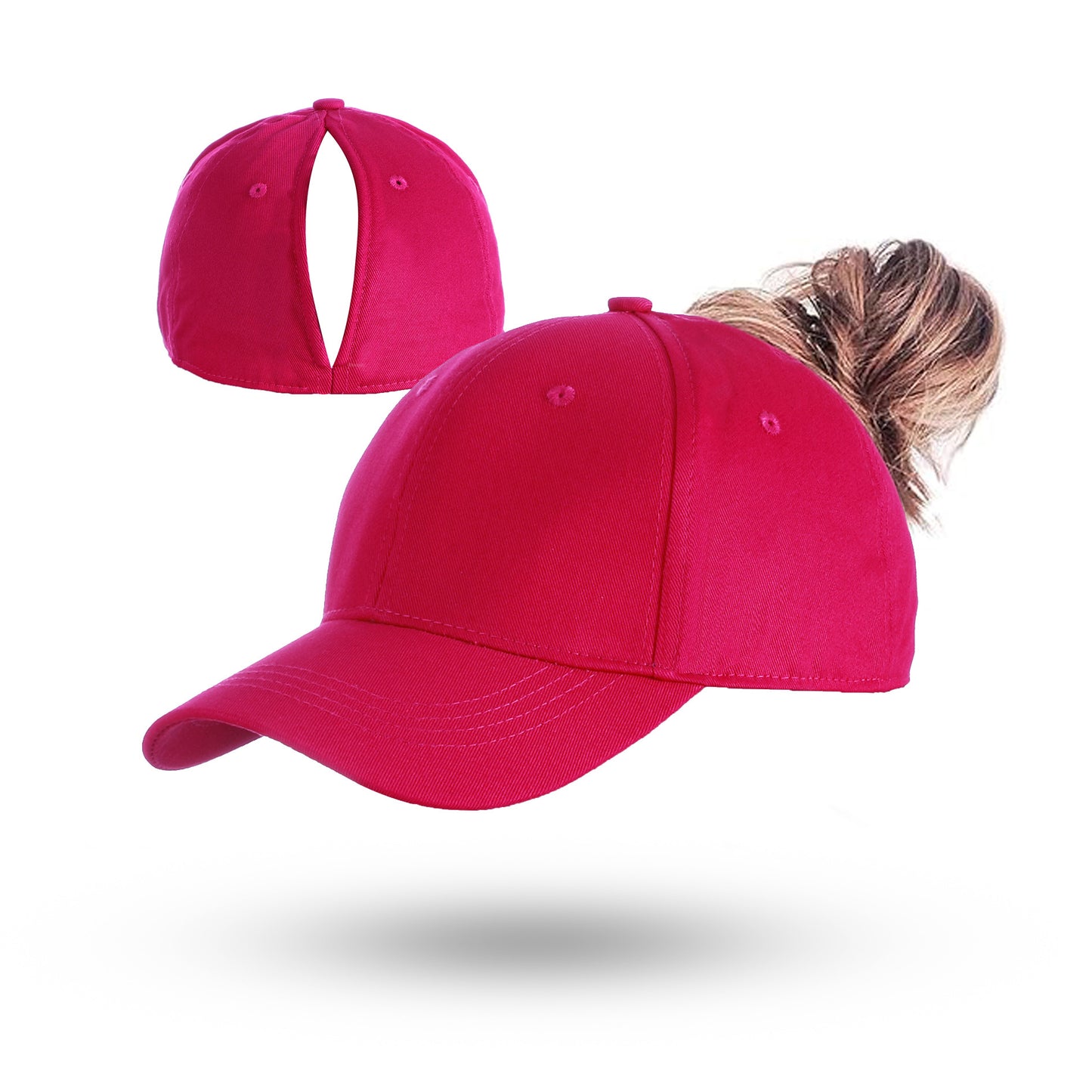 🔥LAST DAY!60% OFF!🧢Magnetic Split-Back Ponytail Cap – Perfect for High Ponytails & Messy Buns