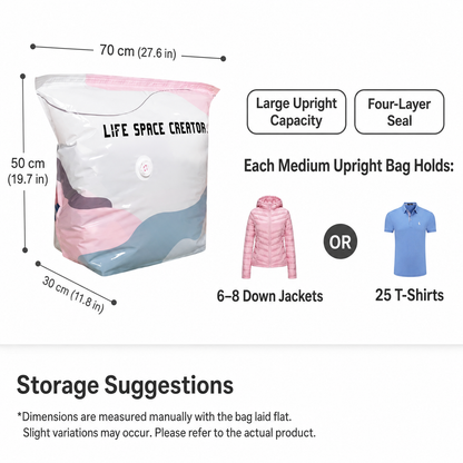 💨No-Pump 3D Vacuum Storage Bags
