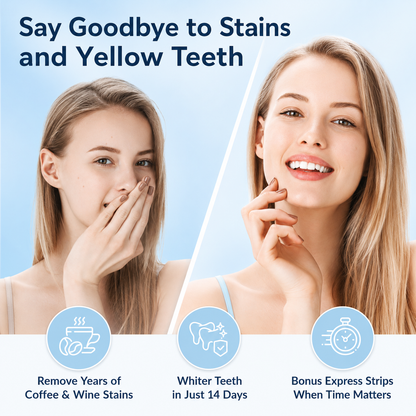 🔥LAST DAY! BUY 1 GET 1 FREE🔥Instant Teeth Whitening Strips – Lift Stubborn Stains for a Brighter Smile