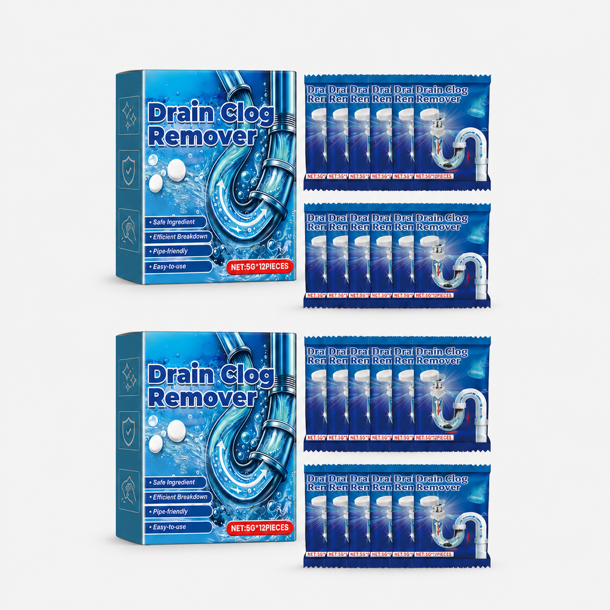 📢📢BUY 2 GET 2 FREE⏰Effervescent Drain Clog Remover Tablets