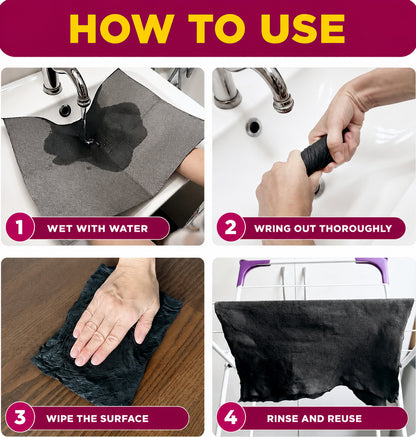 📣Every Home Needs One! Buy 2 Get 1 Free📣Cleaning Cloths-Clean More. Spend Less. Reuse Again and Again.