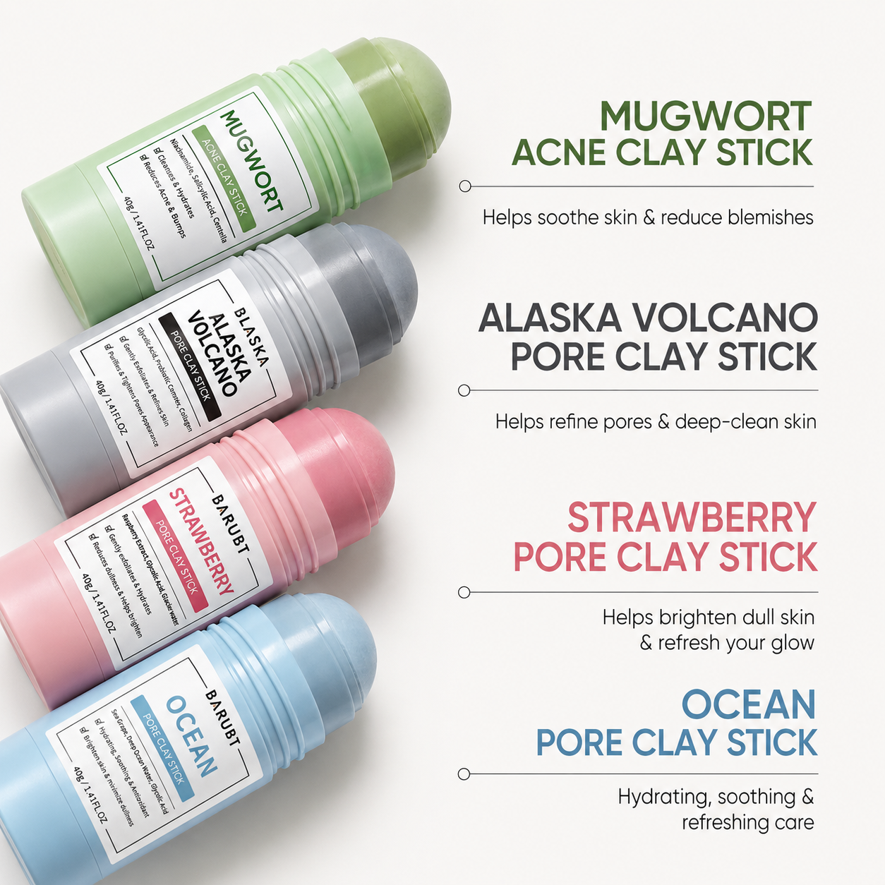 🔥LAST DAY! BUY 2 GET 1 FREE🔥Volcano Pore Clay Stick-Helps make your skin smoother🥰🥰