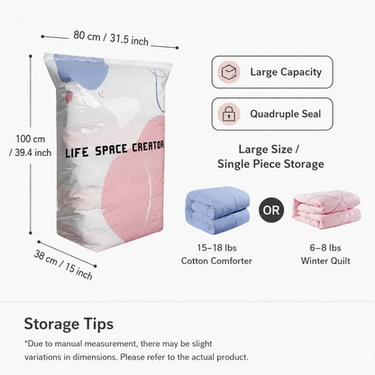 💨No-Pump 3D Vacuum Storage Bags