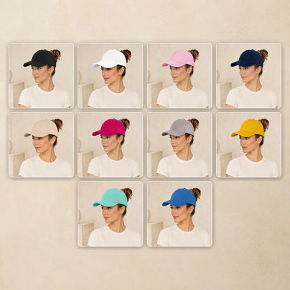🔥LAST DAY!60% OFF!🧢Magnetic Split-Back Ponytail Cap – Perfect for High Ponytails & Messy Buns