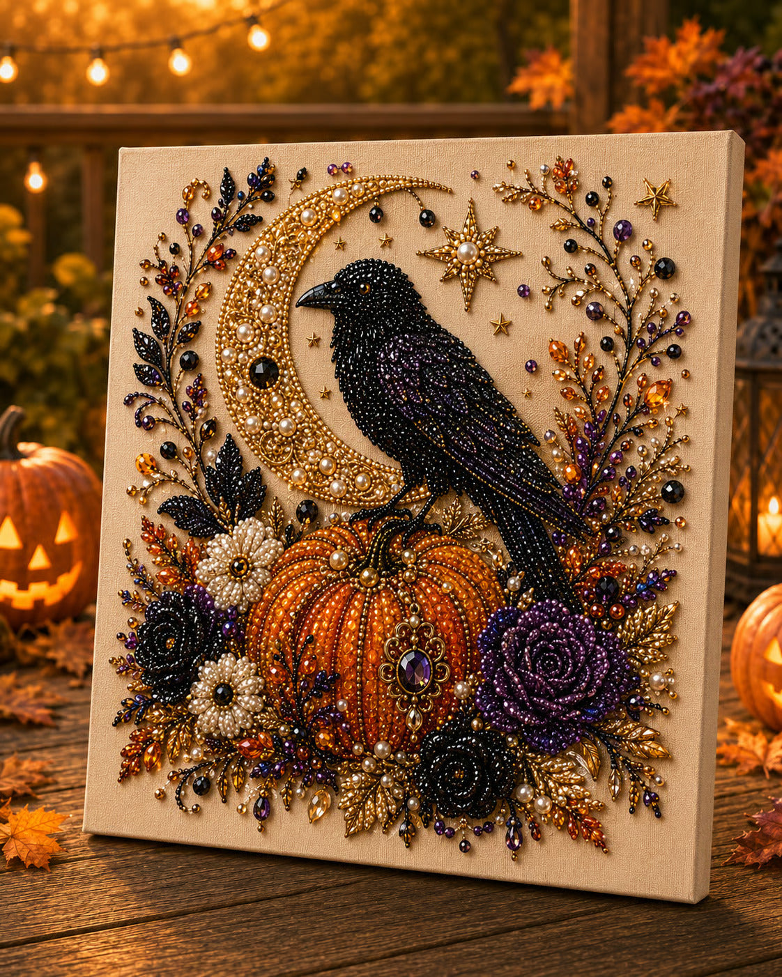 🔥HALLOWEEN SALE 60% OFF! 👻✨ Halloween Pearl Art DIY Kit – Turn Tiny Pearls into Spooky-Cute Magic