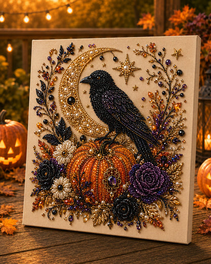 🔥HALLOWEEN SALE 60% OFF! 👻✨ Halloween Pearl Art DIY Kit – Turn Tiny Pearls into Spooky-Cute Magic