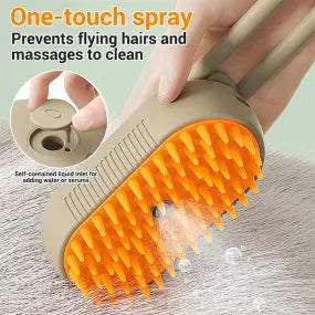 🔥LAST DAY! BUY 2 ONLY $14.99 EACH🔥Pet Steam Spray Comb for Detangling and Deshedding🐱🐶