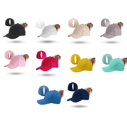 🔥LAST DAY!60% OFF!🧢Magnetic Split-Back Ponytail Cap – Perfect for High Ponytails & Messy Buns