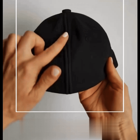 Magnetic ponytail and messy bun cap demonstration