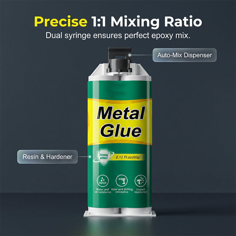 🔥LAST DAY,BUY 1 GET 1 FREE FOR ONLY $14.99 EACH!🛠️High-Strength AB Metal Repair Glue